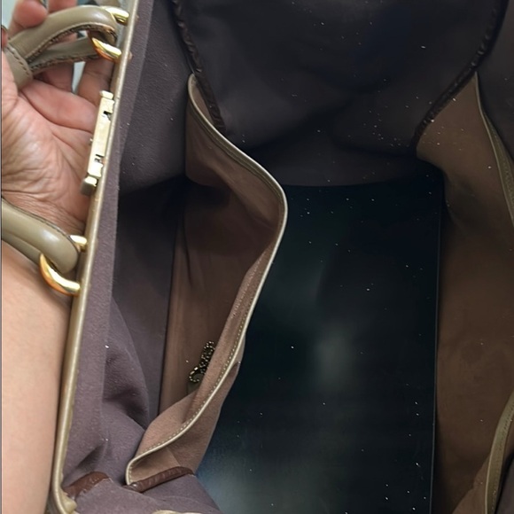 YSL Gray and Tan Travel Bag - Picture 8 of 16